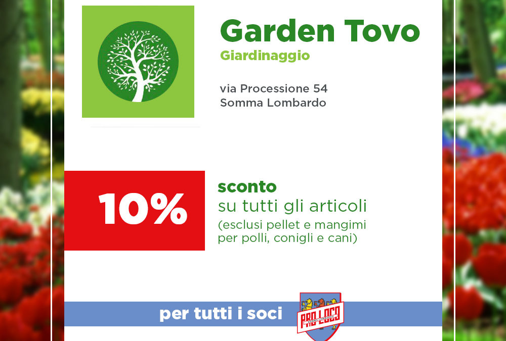 Convenzioni 2017 – Garden Tovo